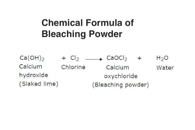 Chemical Formula Of Bleaching Powder  